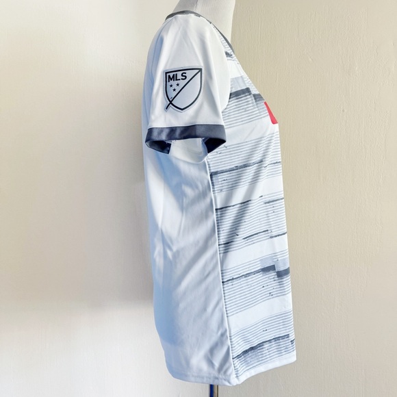 Adidas Los Angeles LA FC Soccer Jersey MLS Womens Medium White Gray Gift - Picture 7 of 11